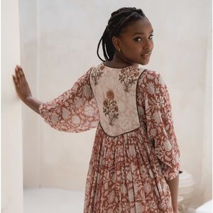 NWT Daughters of India Diya MIDI Dress XL